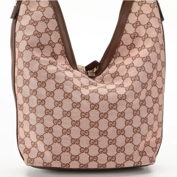 Gucci Brown Canvas Hobo Bag - Picture 2 of 8